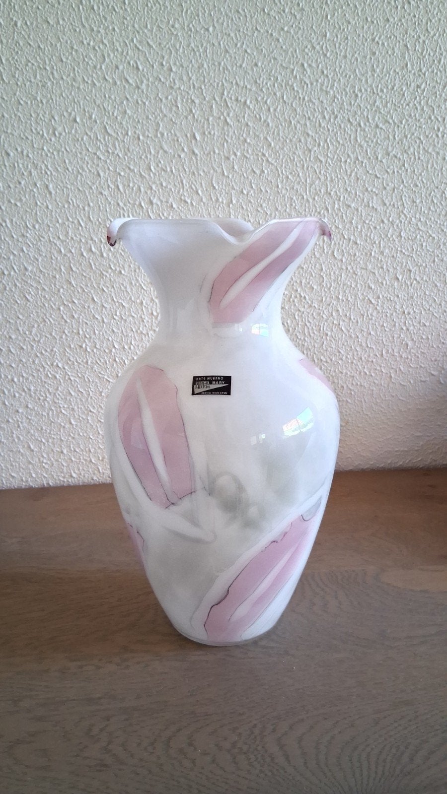 vase Murano, Enlèvement ou Envoi, Comme neuf, Rose