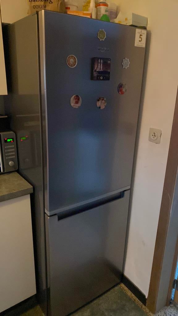 Whirlpool koelkast, Ophalen, Zo goed als nieuw, 60 cm of meer, 140 tot 160 cm