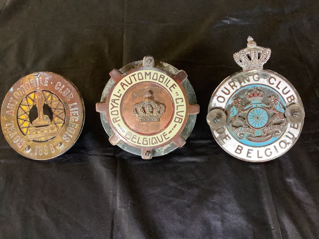 Badges automobile club royal Belgique authentique, Ophalen of Verzenden