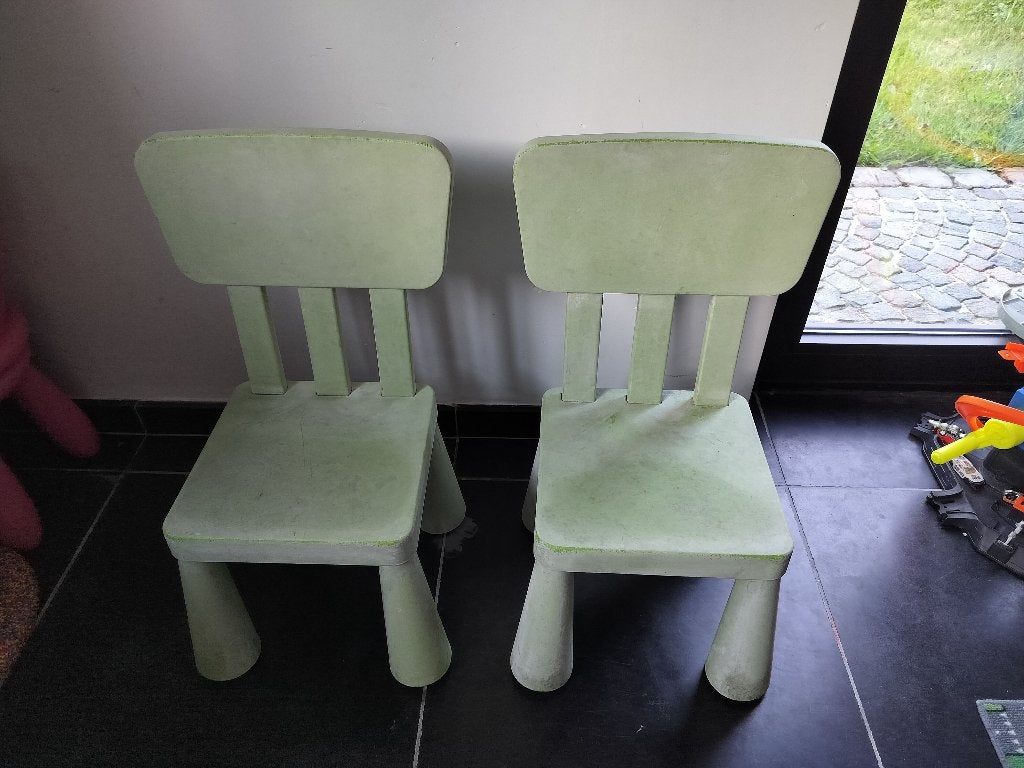 Tafel+ stoelen Ikea mammut, Kinderen en Baby's, Ophalen, Gebruikt, Tafel(s) en Stoel(en)
