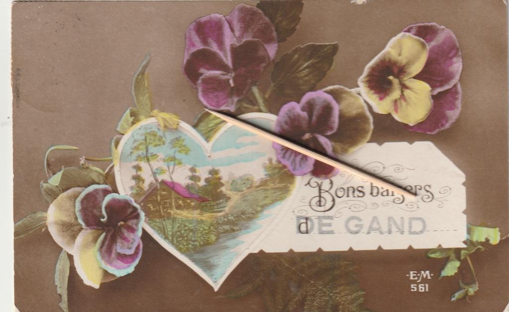 Carte postale Gand, Envoi