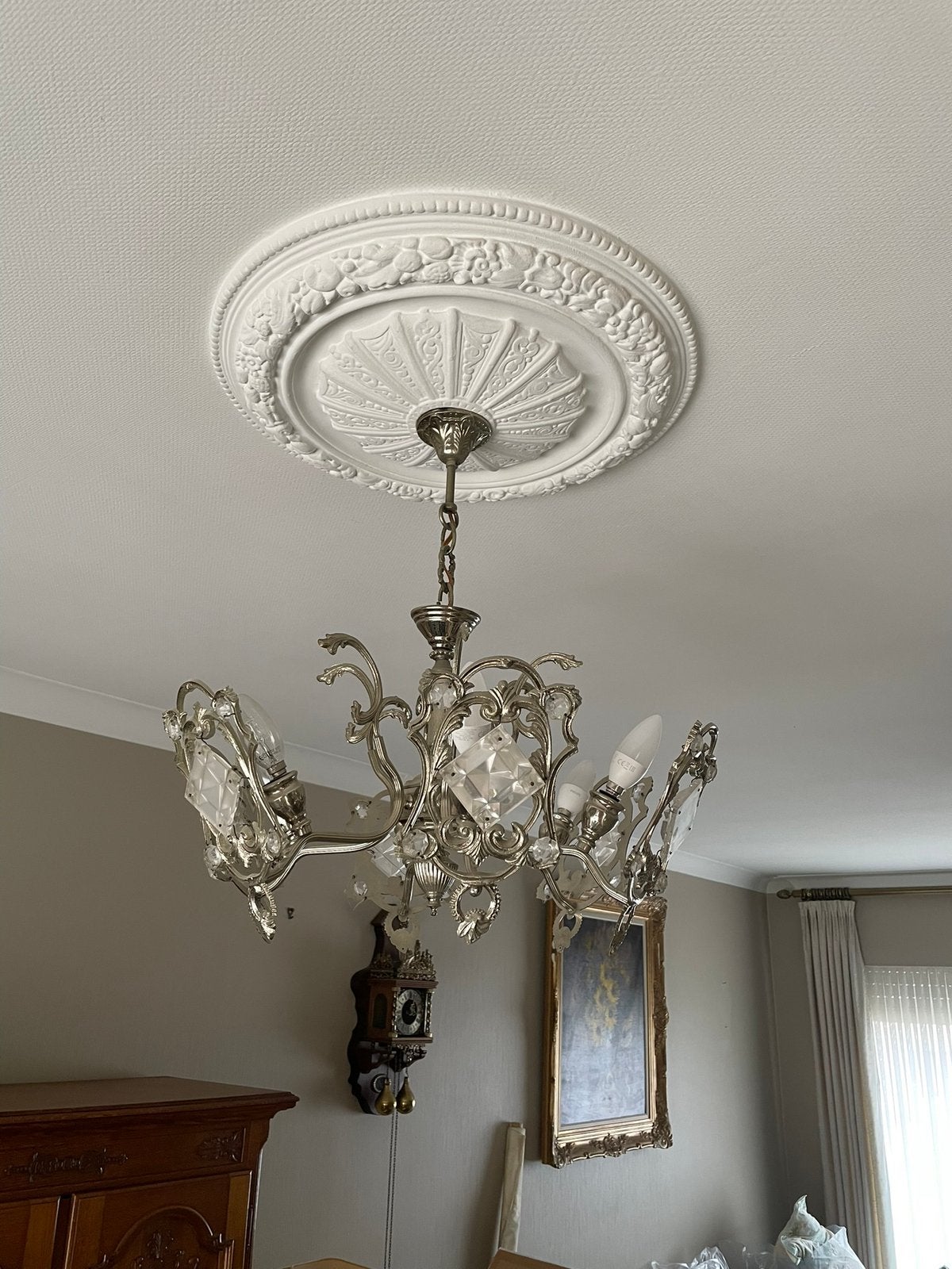 3 Vintage lusters, Huis en Inrichting, Lampen | Kroonluchters, Ophalen, Zo goed als nieuw