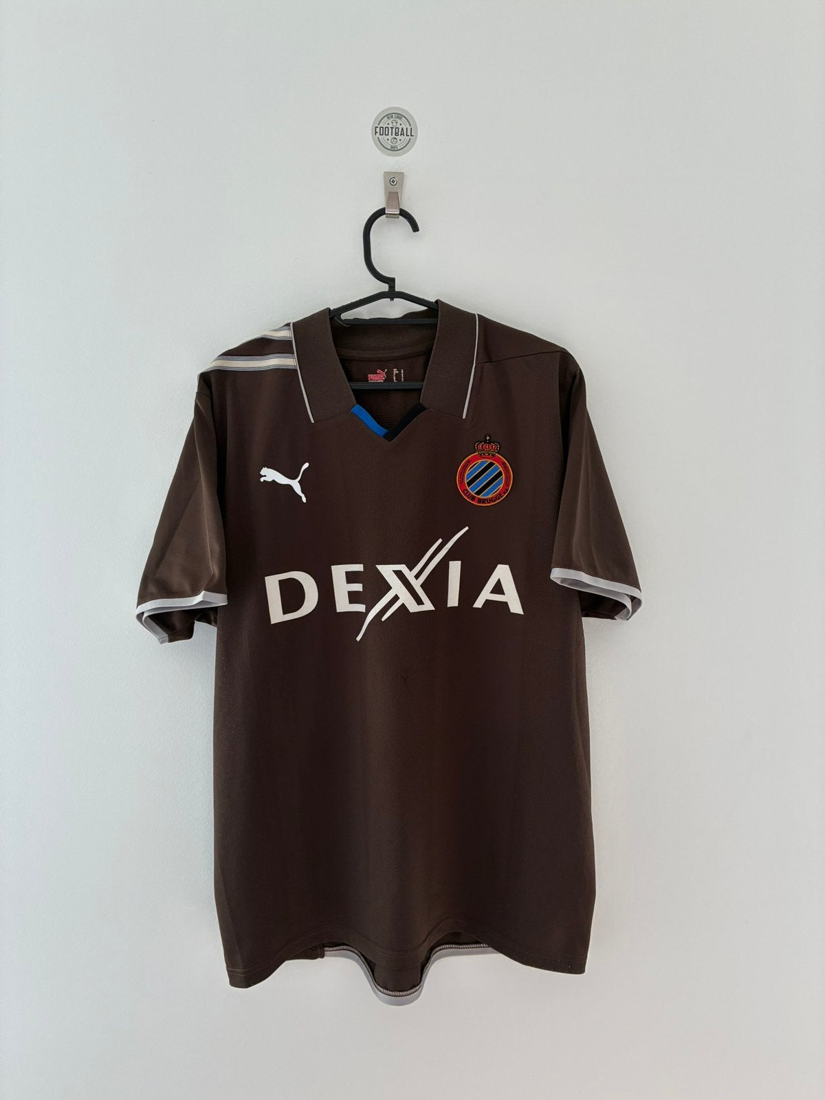 Voetbalshirt van Club Brugge gesigneerd dior Bernt Evens, Verzamelen, Ophalen of Verzenden, Zo goed als nieuw