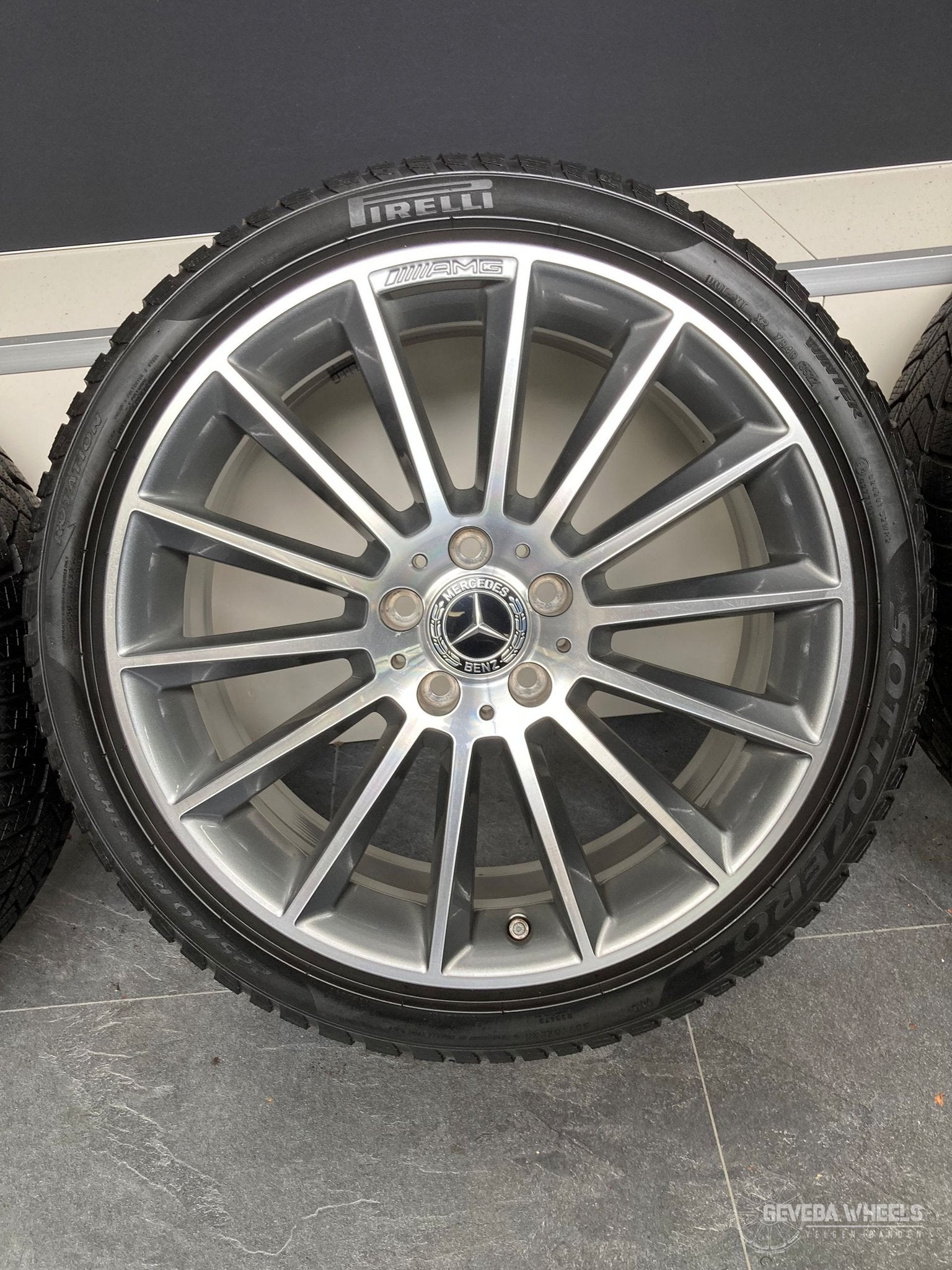 19” originele Mercedes A W177 AMG velgen winterbanden 5x112, Auto-onderdelen, Banden en Velgen, 19 inch, Gebruikt, -, -