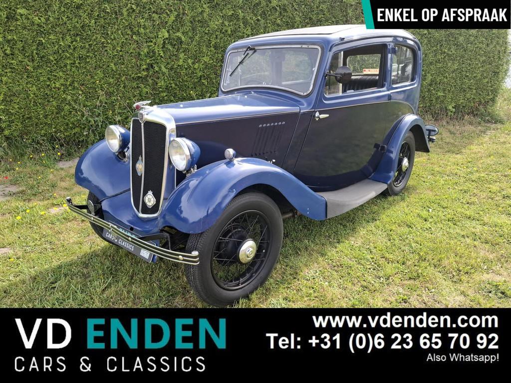 Morris Eight Saloon - 1935, Auto's, Overige merken, Achterwielaandrijving, Zwart, 20 kW