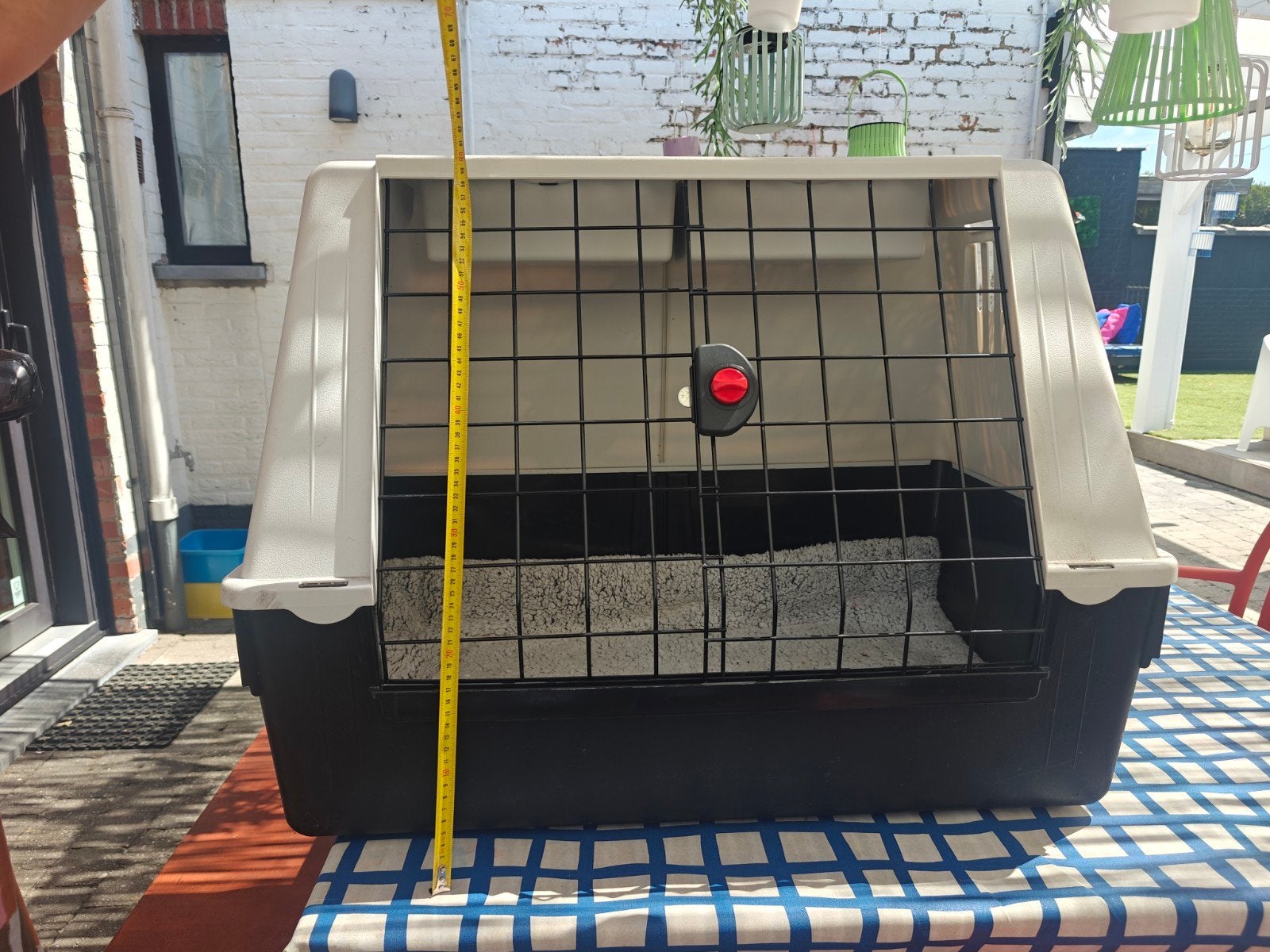 Autobench - 82x61x51, Ophalen, Zo goed als nieuw, Kunststof