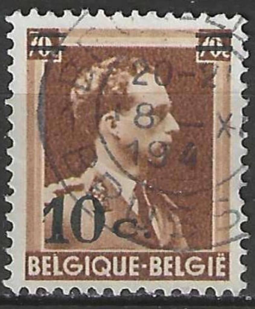 Belgie 1941/1942 - Yvert/OBP 570 - Leopold III (ST), Verzenden, Gestempeld, Gestempeld, Koninklijk huis