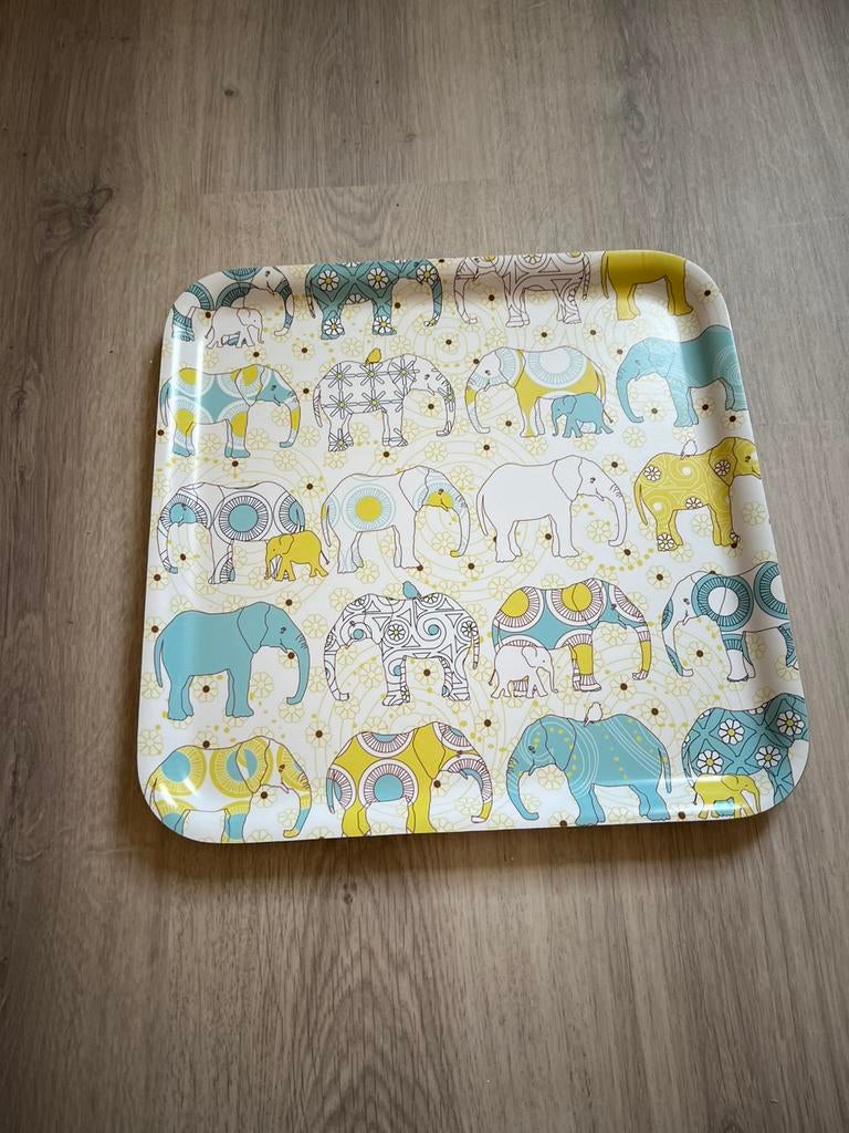 Ikea plateau olifantjes, Huis en Inrichting, Woonaccessoires | Dienbladen, Ophalen, Zo goed als nieuw
