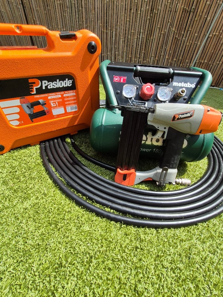 Metabo Pro nagelset + paslode + buis, Ophalen