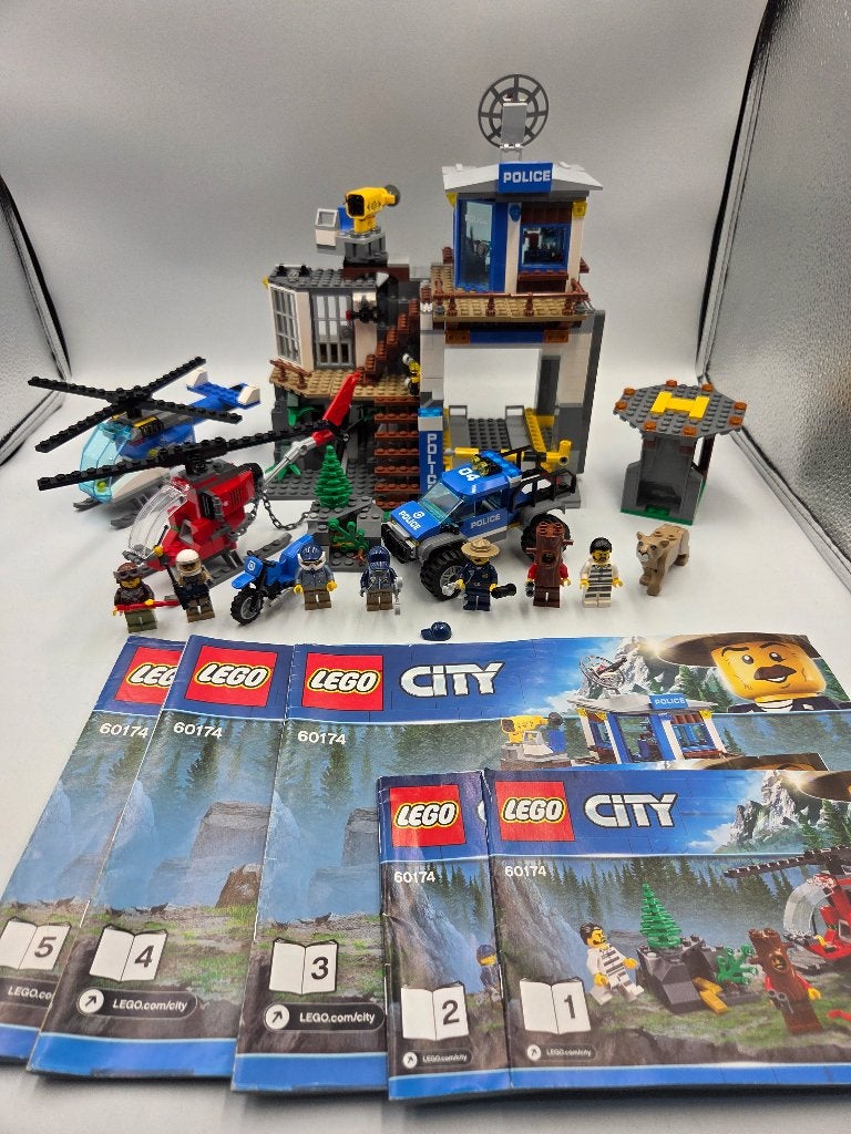 Lego City 60174 Quartier général de la police de montagne, City, Enlèvement ou Envoi, Lego, Ensemble complet