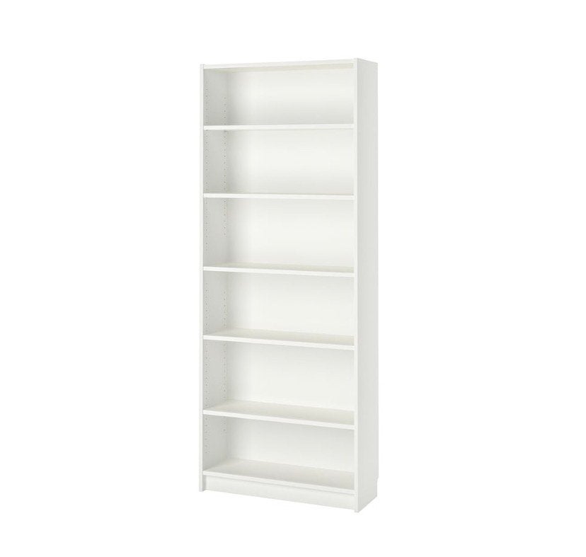 Witte Boekenkast met 6 Planken - IKEA BILLY Stijl, Ophalen, Zo goed als nieuw