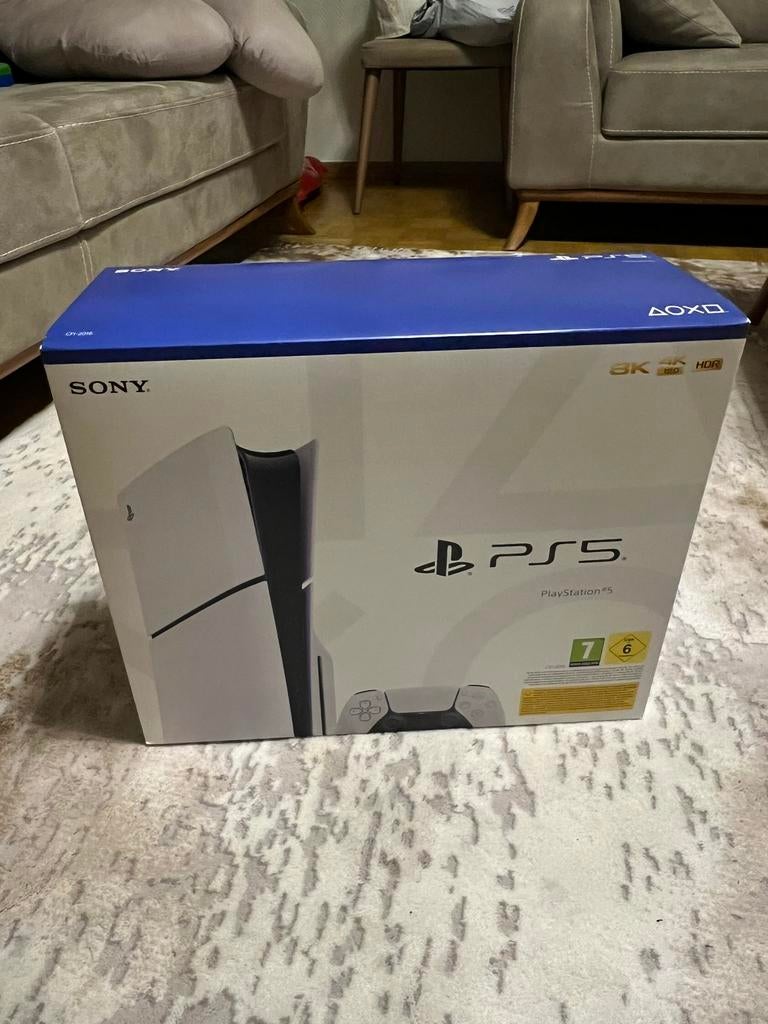 Playstation 5 slim disque - 1 manette, Enlèvement, Comme neuf, Playstation 5