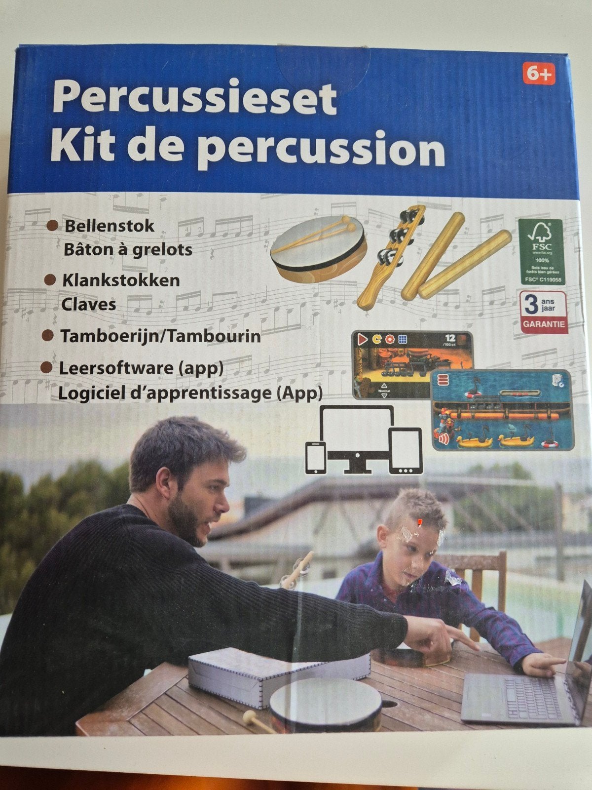 percussieset NIEUW!, Ophalen
