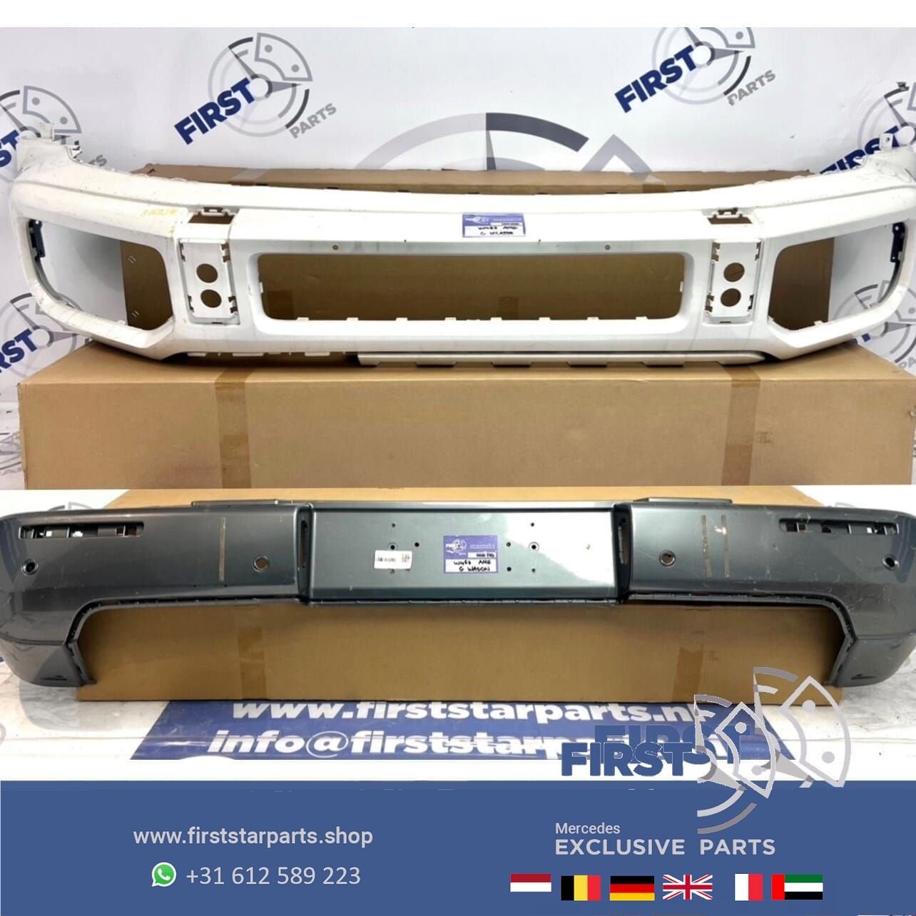 W463 G KLASSE G63 AMG VOORBUMPER + ACHTERBUMPER origineel Me, Utilisé, Avant, -, -