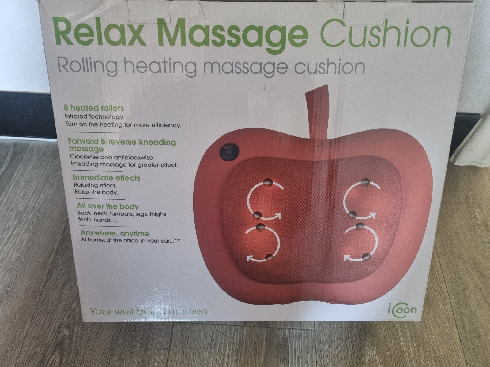 massage kussen, Enlèvement