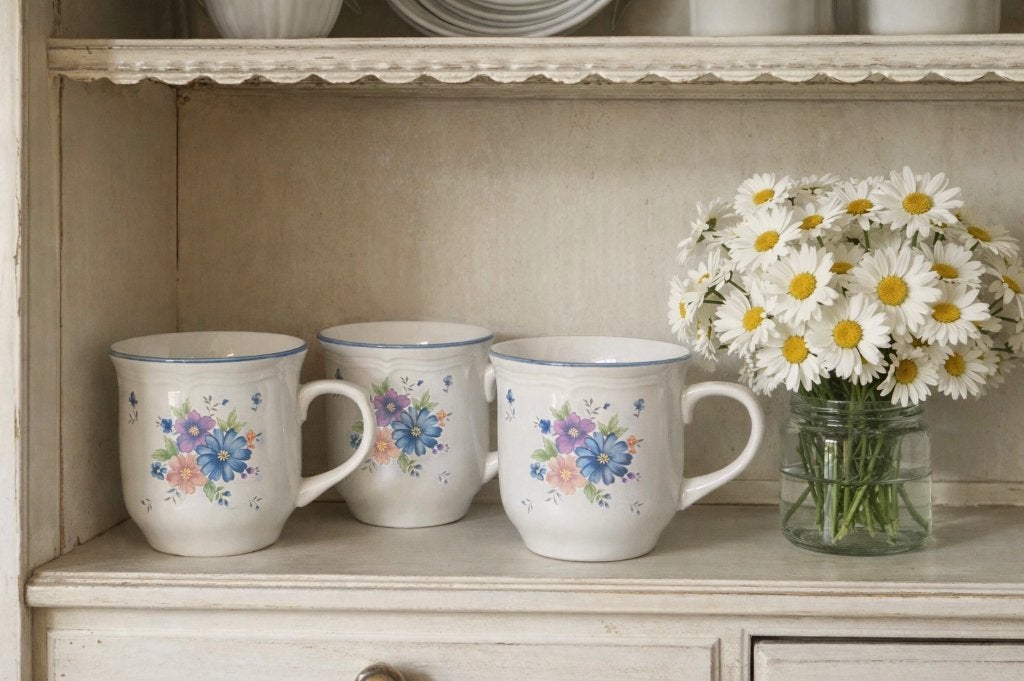 Trois grandes tasses de la collection Provincial Bouquet, Neuf, Enlèvement ou Envoi, Céramique, Autres styles
