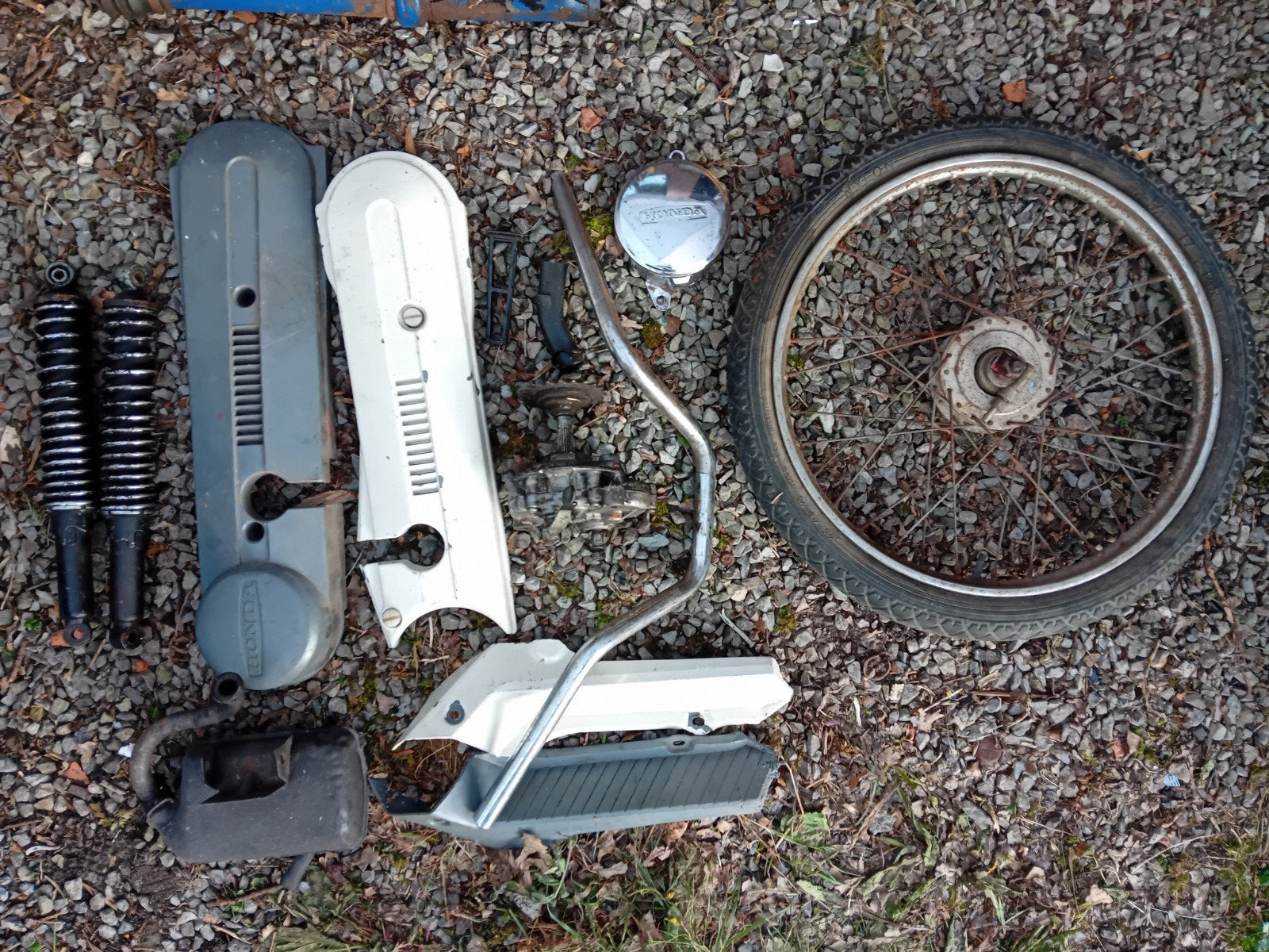 Honda camino onderdelen, Fietsen en Brommers, Brommeronderdelen | Algemeen, Ophalen, Uitlaat
