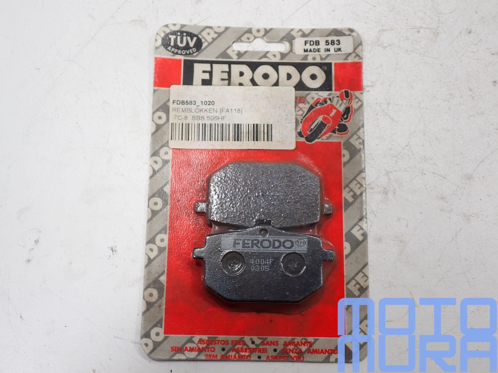 Ferodo FDB583 Organische remblokken voor Yamaha XT 600 1985–, -, -, Nieuw, Ophalen of Verzenden