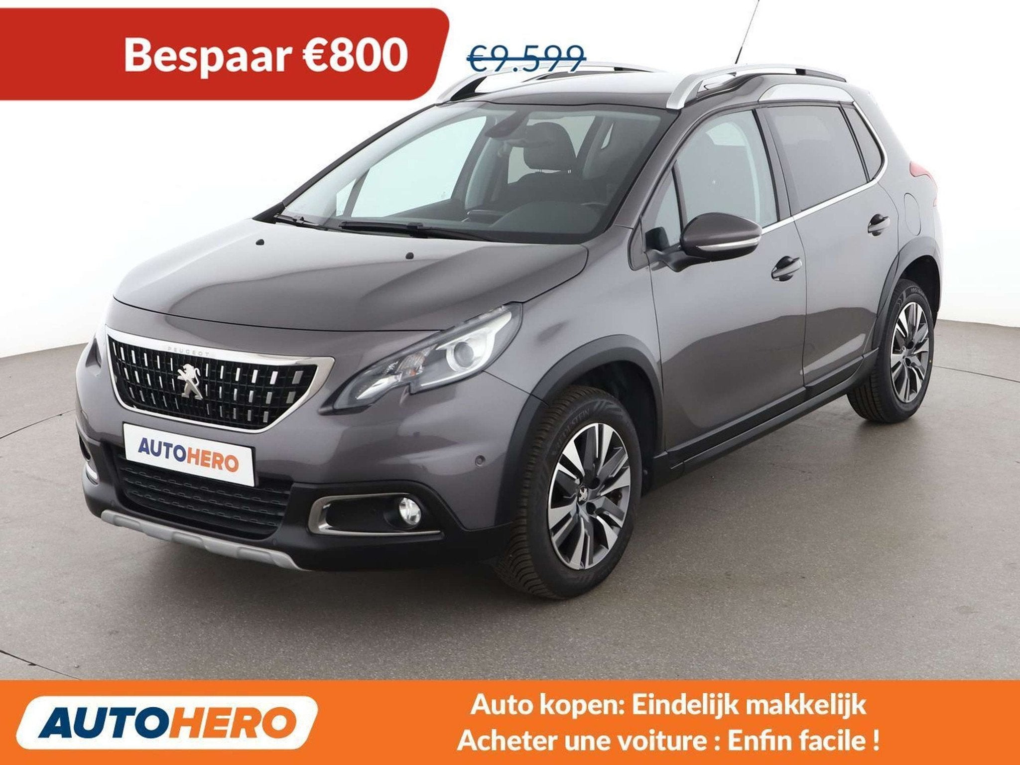 Peugeot 2008 1.6 Blue-HDi Allure, Autos, Achat, Boîte manuelle, Noir, 5 portes