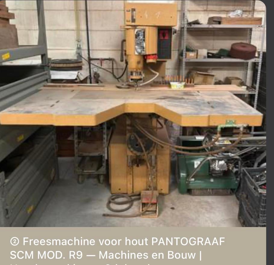 SCM R9 pantograaf / kopieerfrees–prof. houtbewerkingsmachine, Zakelijke goederen, Machines en Bouw | Houtbewerking, Ophalen