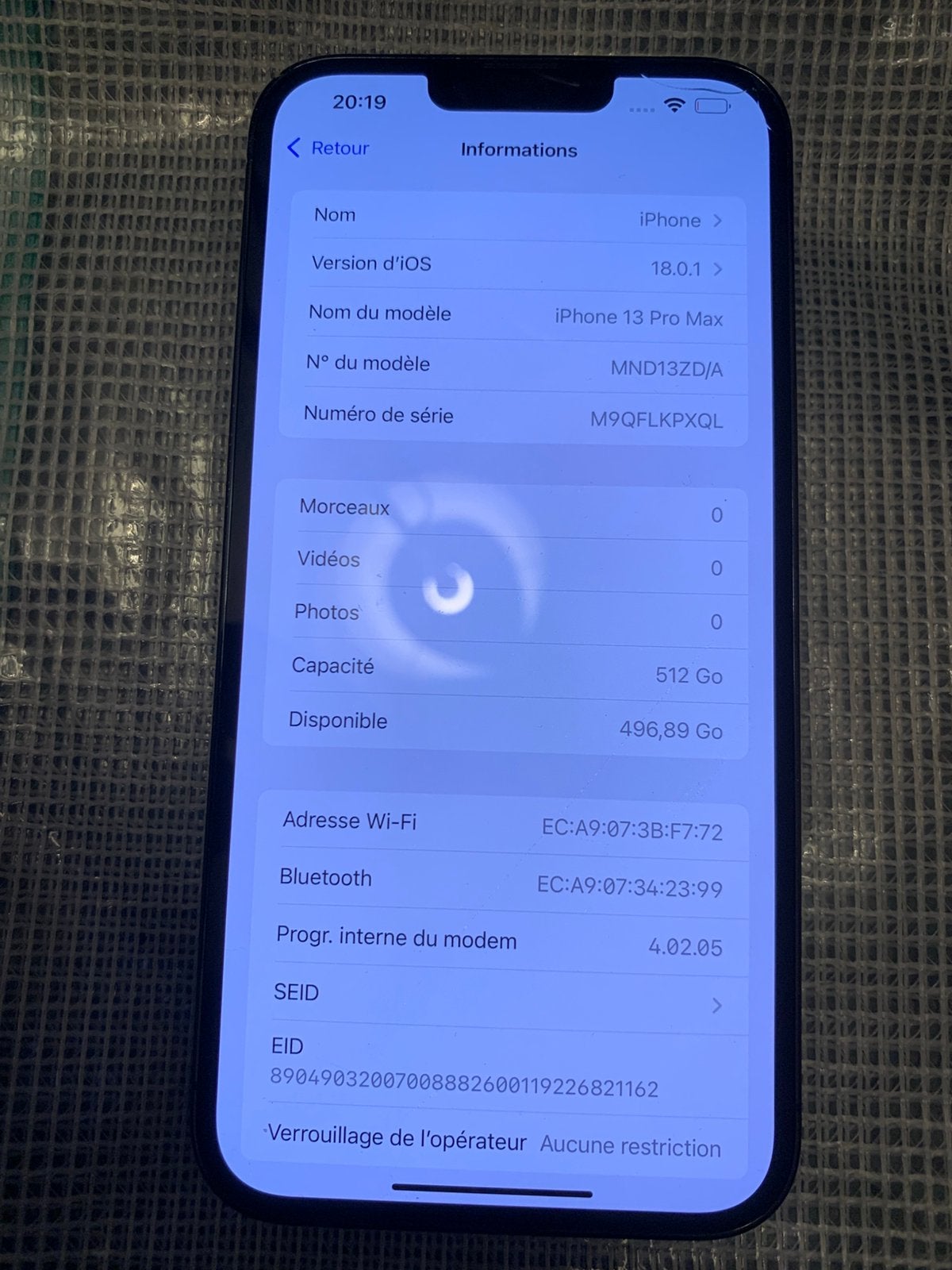 Iphone 13 pro max couleur vert sapin 512 gb de stockagz, Enlèvement ou Envoi, Comme neuf