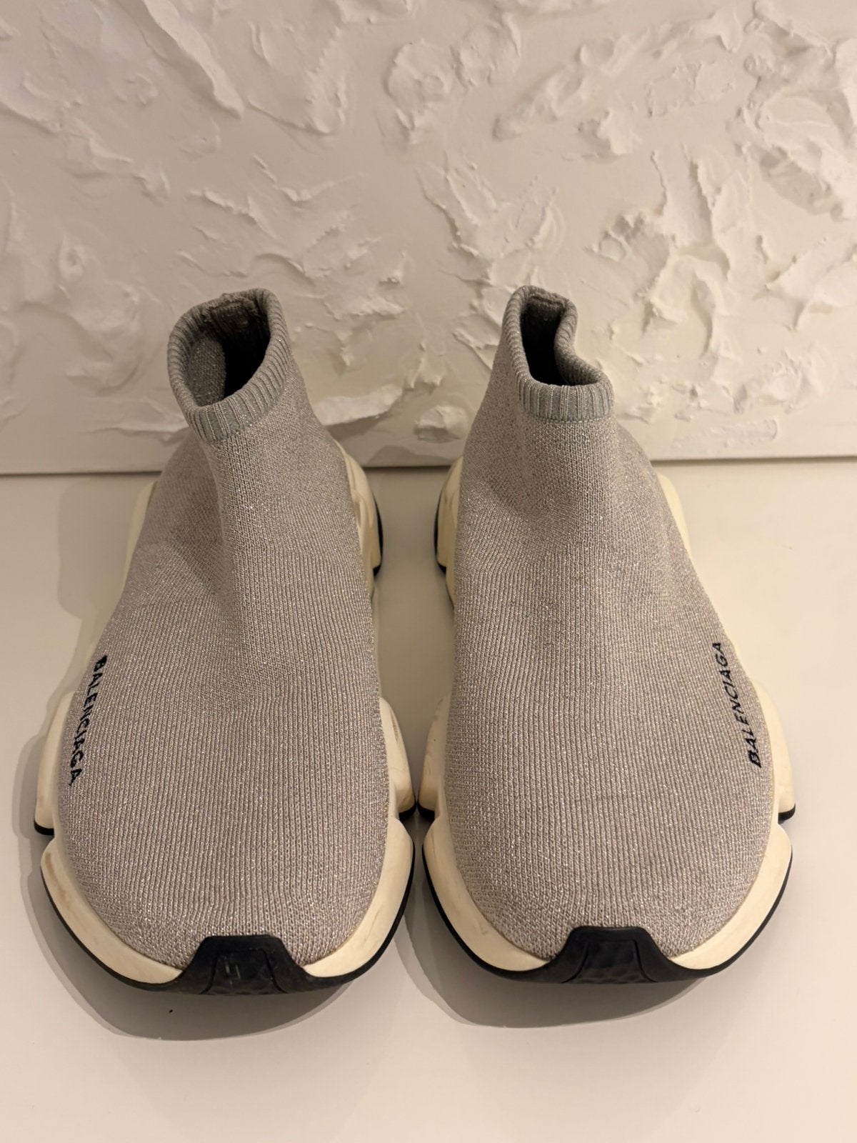 Balenciaga glitter sneakers maat 41 met logo, Kleding | Dames, Schoenen, Gedragen, Sneakers, Grijs, Verzenden
