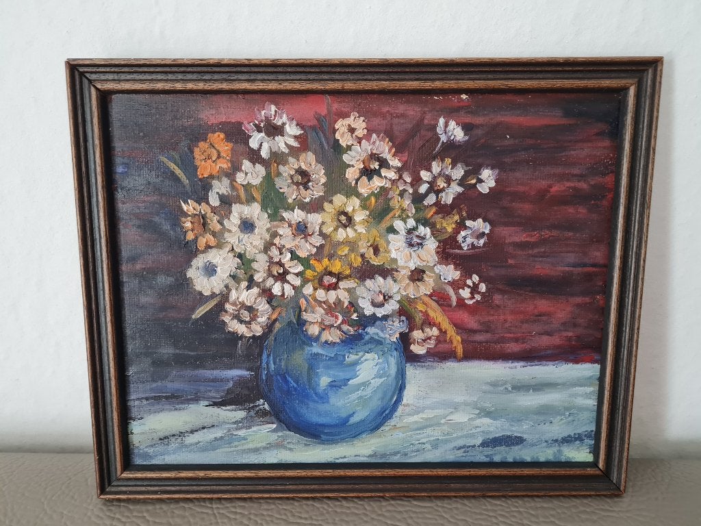 Zeer mooi schilderij op paneel - bloemen, Enlèvement ou Envoi