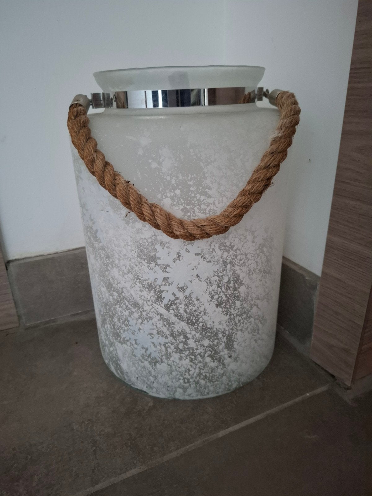 glazen windlicht, Ophalen, Gebruikt, Pot of Kruik, Glas