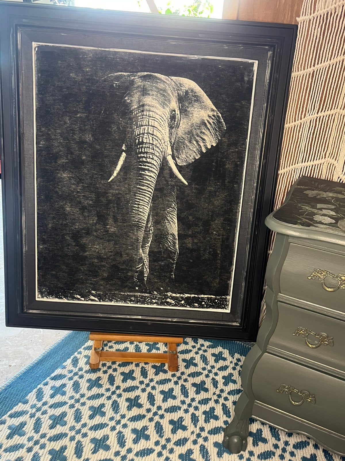 Schilderij olifant, Ophalen, Zo goed als nieuw, Schilderij