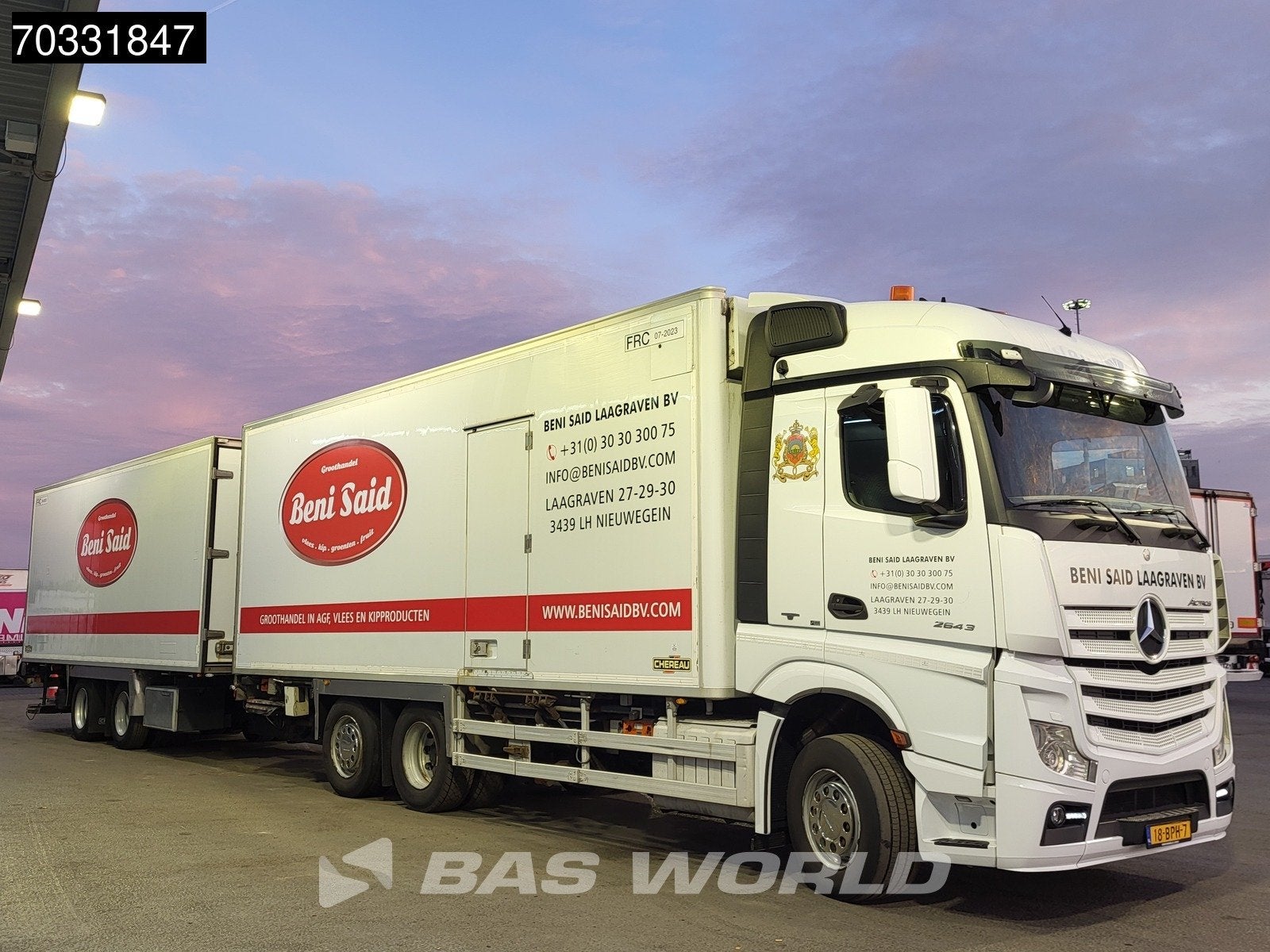 Mercedes Actros 2643 6X2 NL-Combi Frigoblock FB-FIL2 2tons L, Achat, Euro 6, Entreprise, Mercedes-Benz