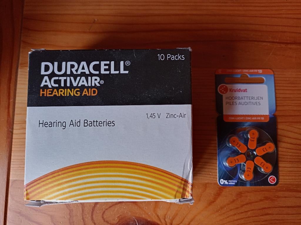 batterijen voor hoorapparaten, Ophalen, Nieuw