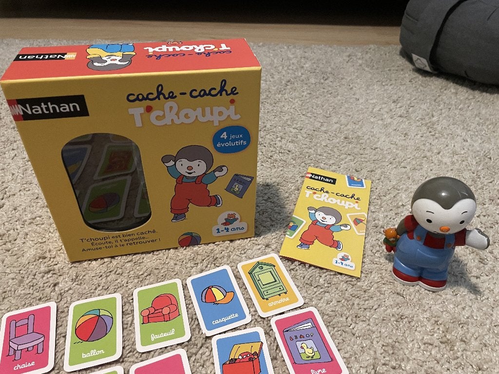 Cache-Cache T'choupi (FR), Enlèvement, Utilisé, Découverte, Sonore