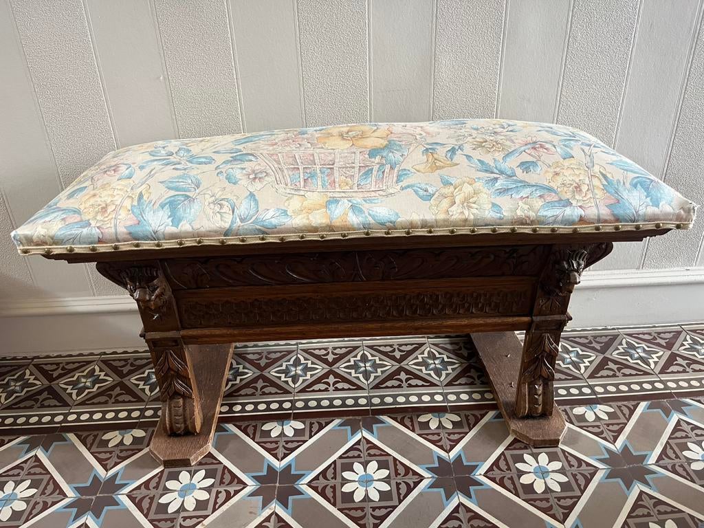 Meubel - zitbank - decoratief - regio kruisem, Ophalen, Zo goed als nieuw, 100 tot 125 cm, Rechthoekig