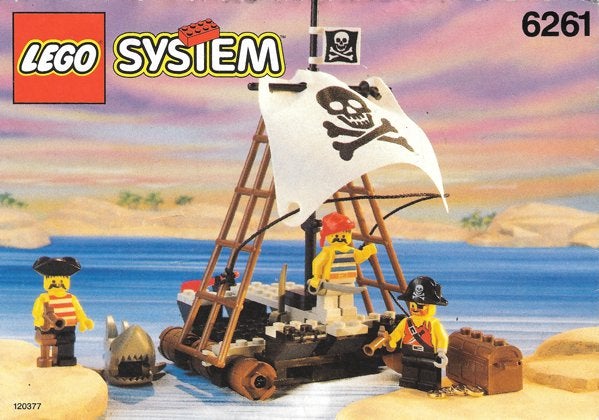 LEGO Pirates Piraten 6261 Raft Raiders TOP!!!, Kinderen en Baby's, Speelgoed | Duplo en Lego, Zo goed als nieuw, Lego, Complete set