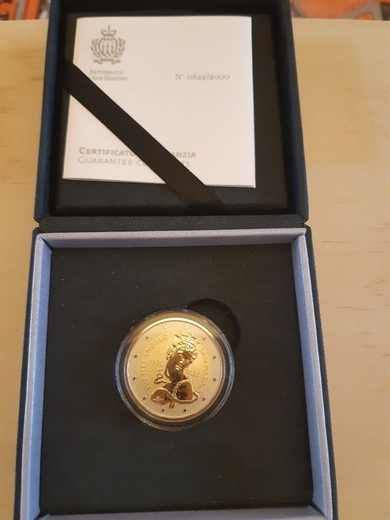 San Marino : Herdenkingsmunt 2025 in Reverse Proof., Enlèvement ou Envoi, Saint-Marin, 2 euros, Monnaie en vrac