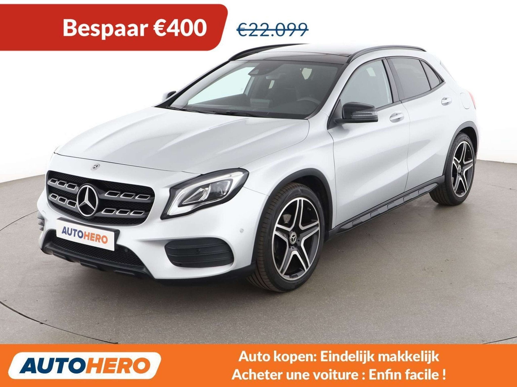 Mercedes-Benz GLA 180 GLA 180 AMG Line (automatique), Argent ou Gris, Achat, Euro 6, https://public.car-pass.be/vhr/2922400a-13a3-4ba1-a1da-2ab5f61f1249