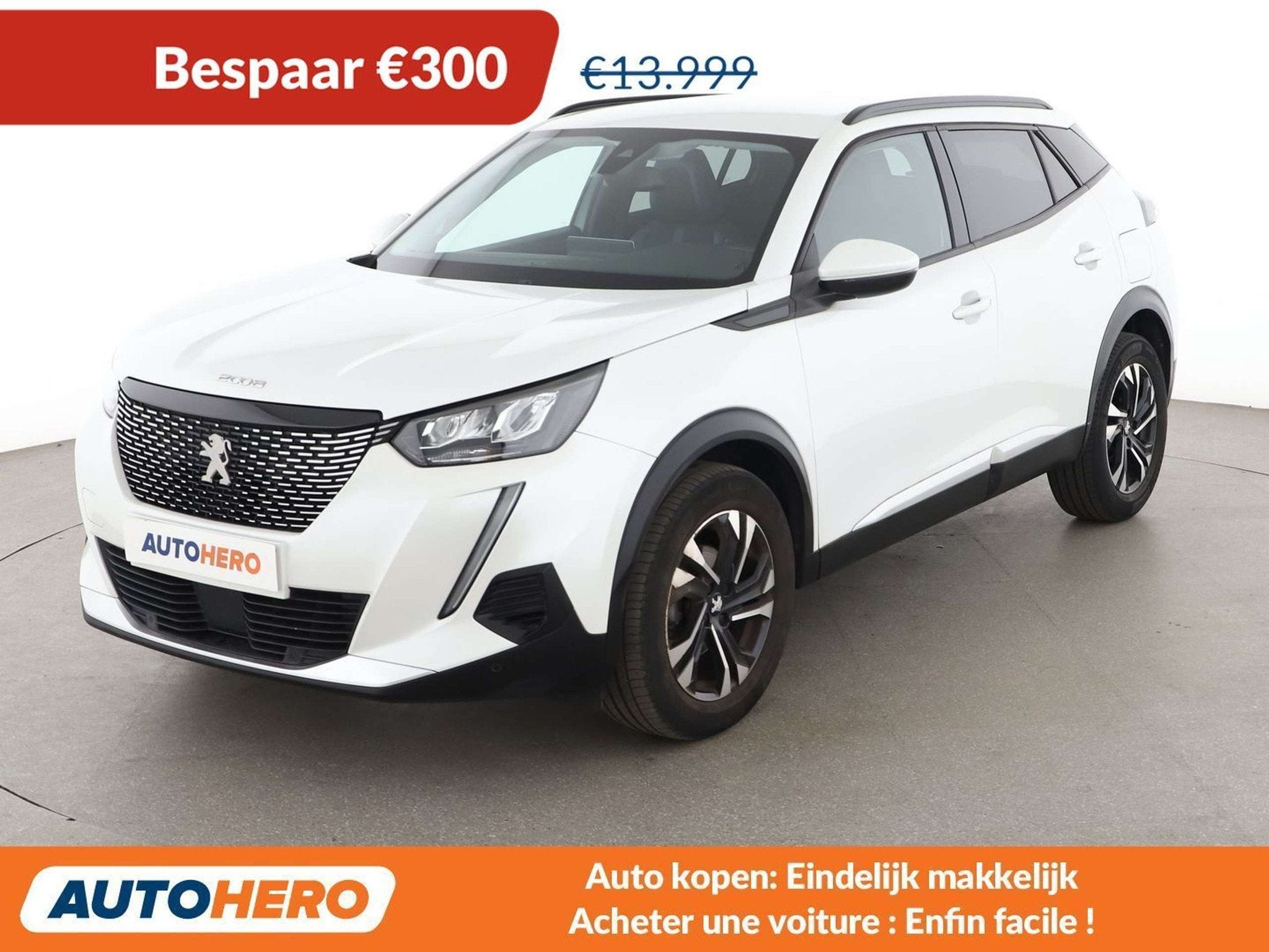 Peugeot 2008 1.2 PureTech Allure (bj 2020, automaat), Auto's, 1199 cc, Wit, 96 kW, 5 zetels
