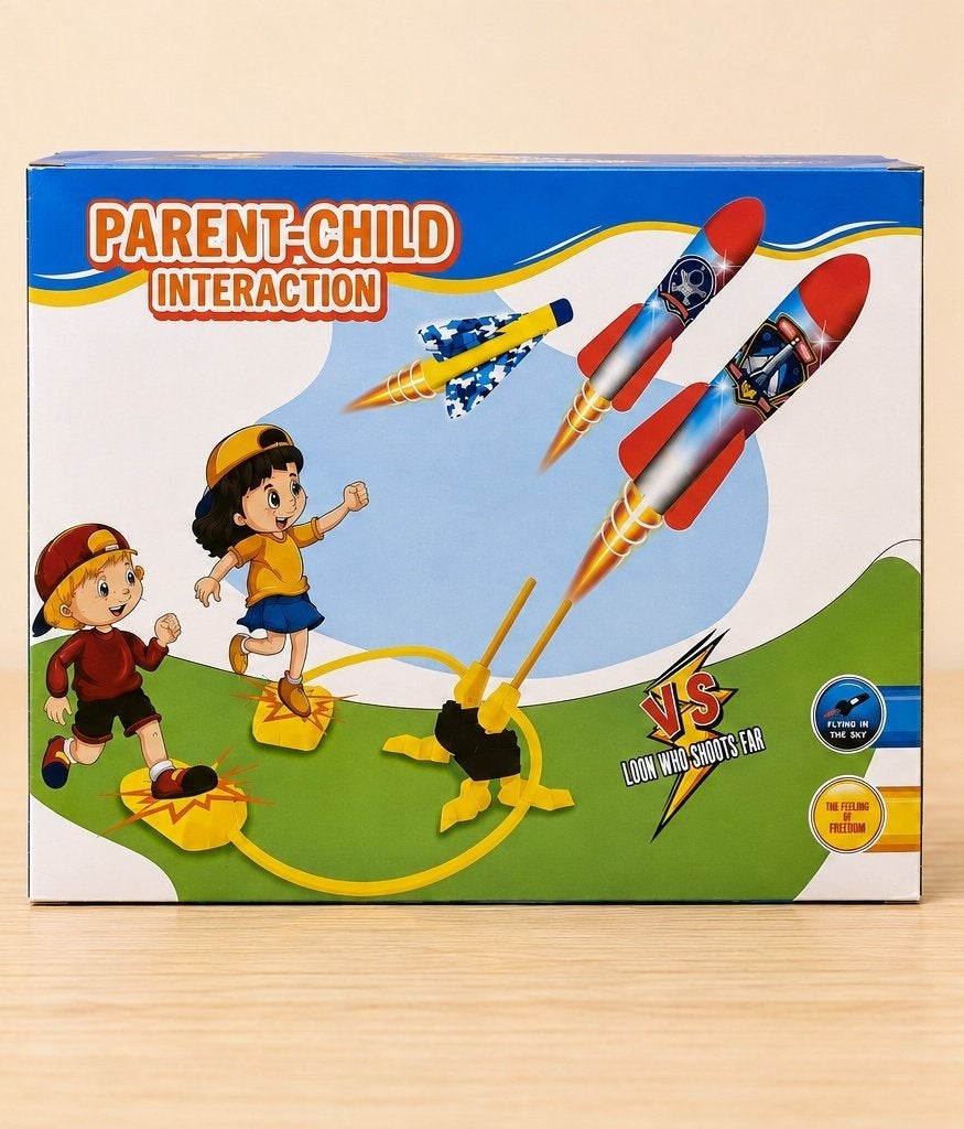 Vike dubbele raketlanceerder met 6 zachte raketten, Kinderen en Baby's, Speelgoed | Buiten | Actiespeelgoed, Verzenden, Nieuw