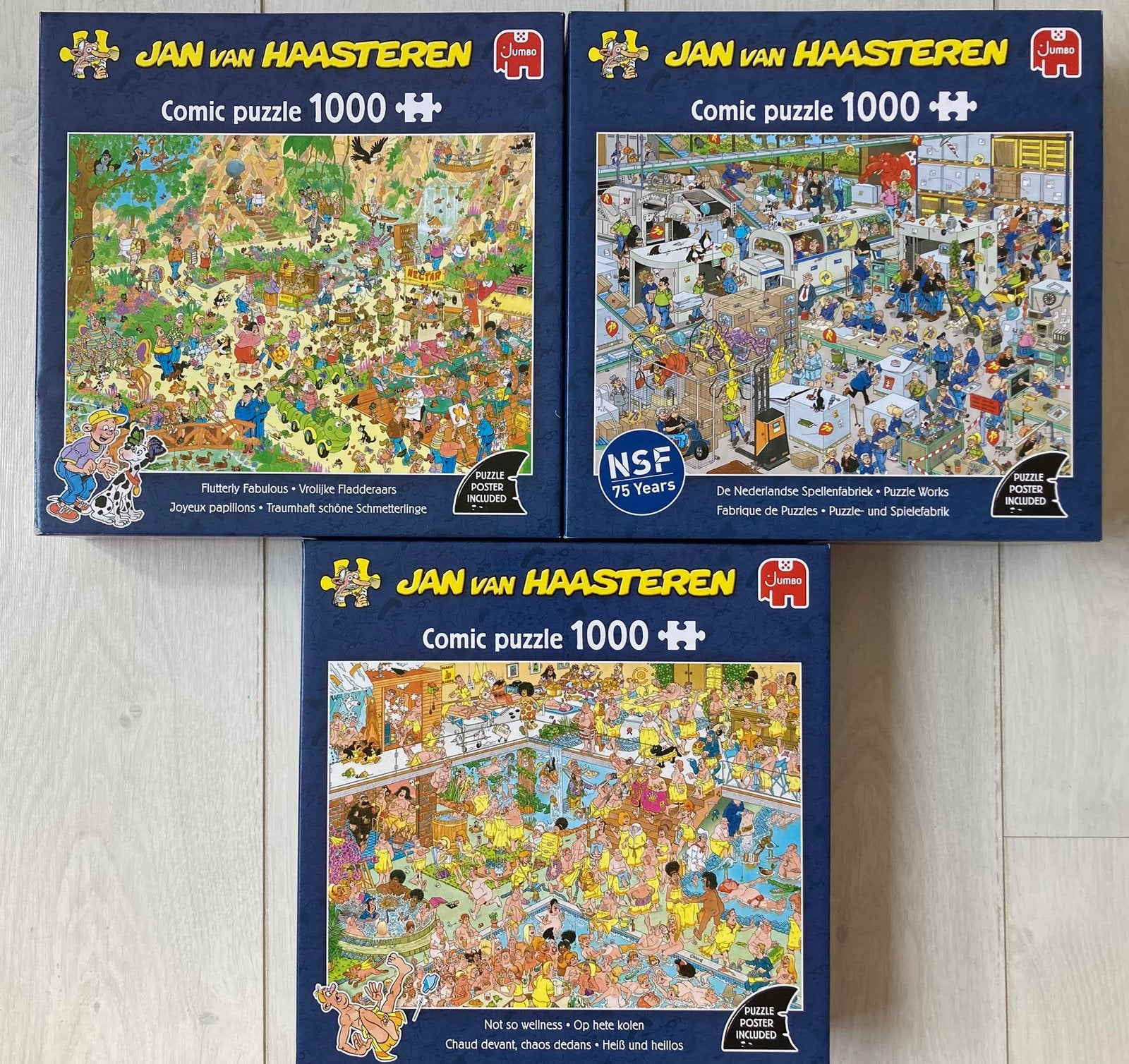Puzzels Jan van Haasteren, Hobby en Vrije tijd, Denksport en Puzzels, Ophalen, Zo goed als nieuw