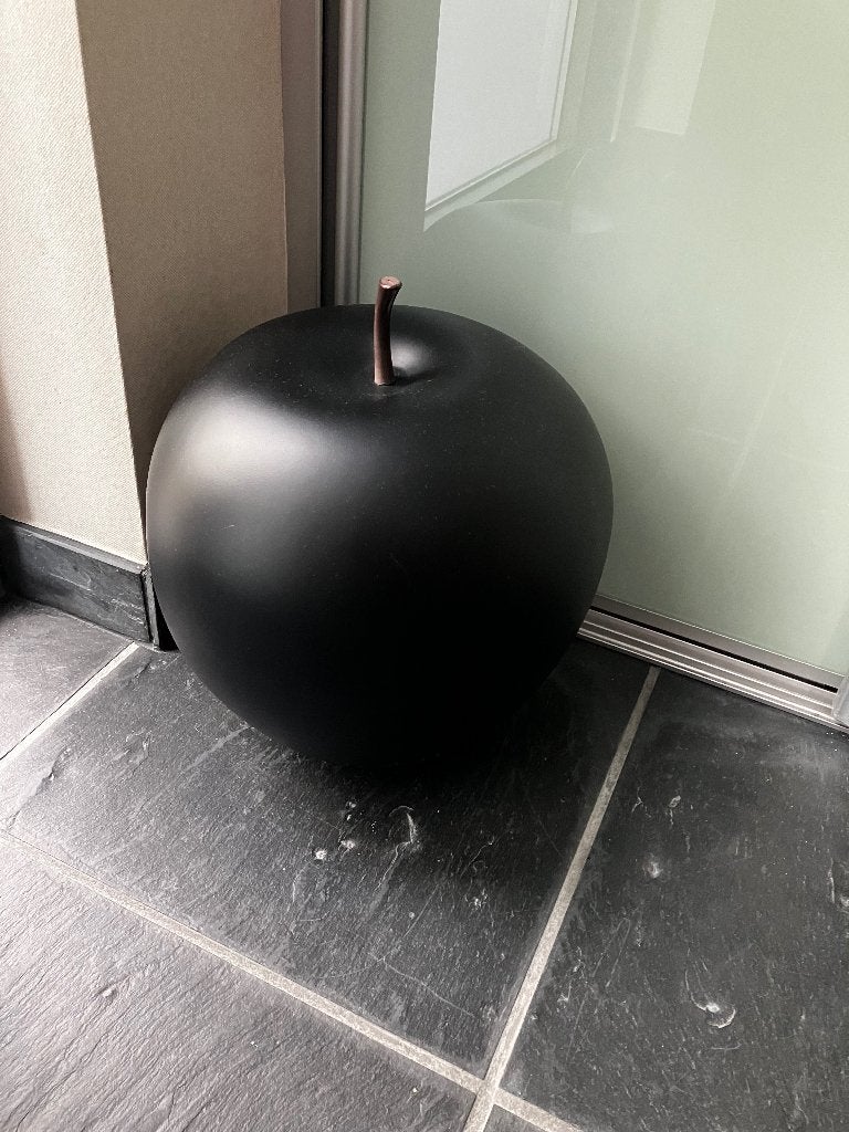 Decoratie - appel, Zwart, Ophalen, Gebruikt, Overige typen