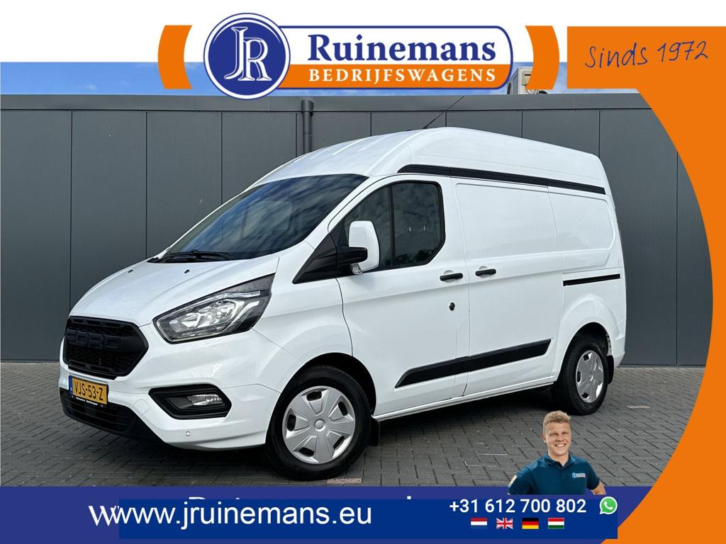 Ford Transit Custom 2.0 TDCI 130 PK AUTOMAAT / L1H2 / 1e EIG, Auto's, Bestelwagens en Lichte vracht, Automaat, Wit, Diesel, Ford