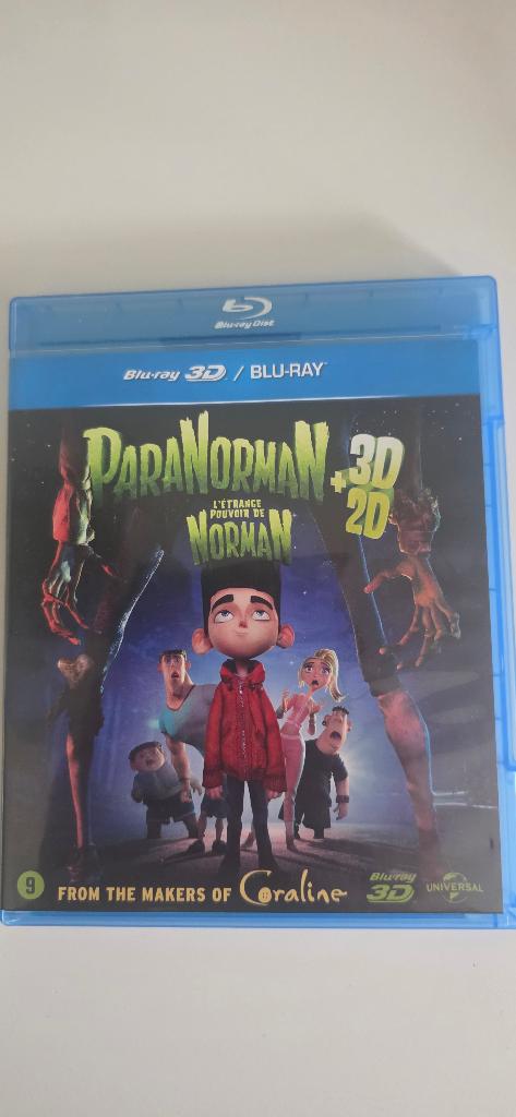 3D/2D BR - Paranorman (VL stemmen), Cd's en Dvd's, Blu-ray, Zo goed als nieuw, 3D, Ophalen of Verzenden