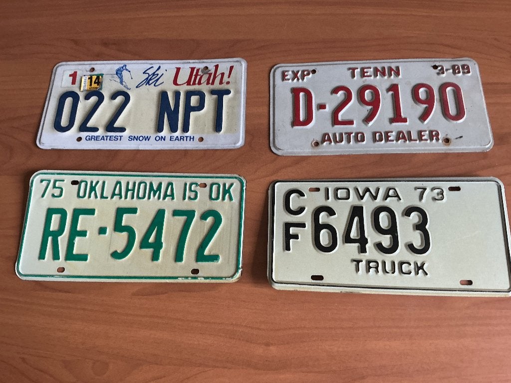 Amerikaanse nummerplaten, Enlèvement, Utilisé, Ustensile
