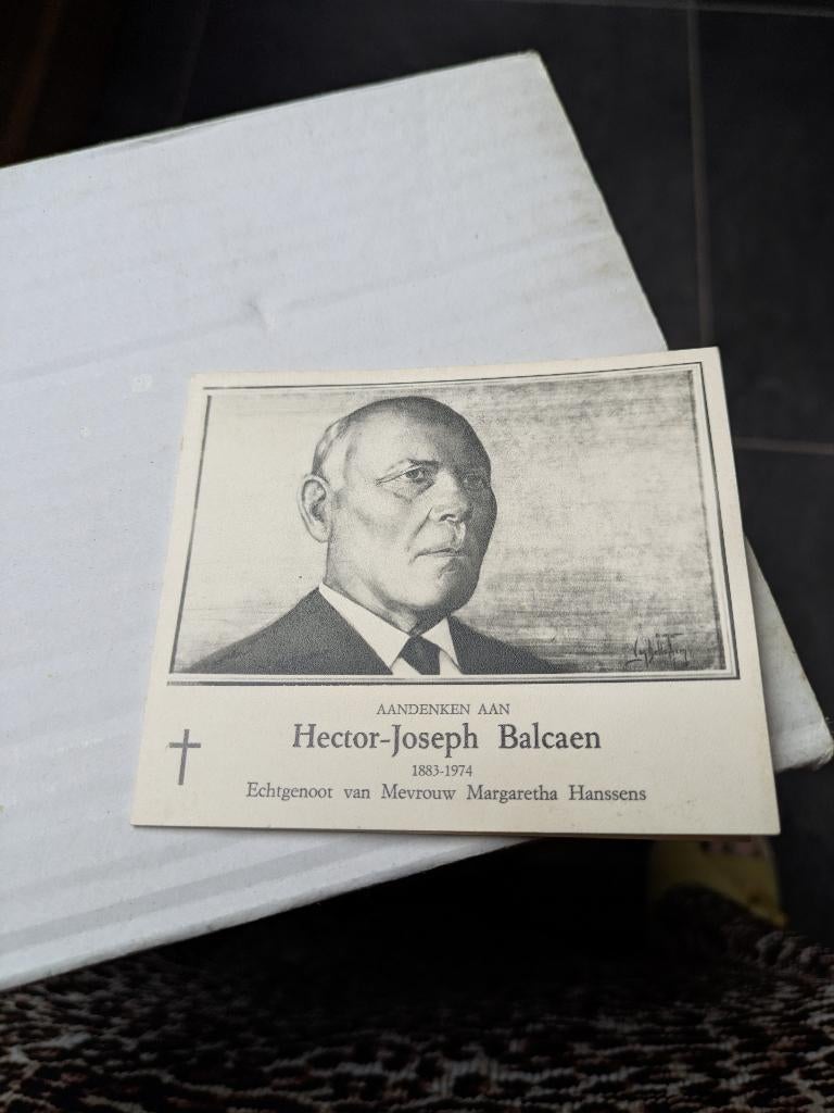 Dp Hector Joseph Balcaen, Ophalen of Verzenden, Bidprentje