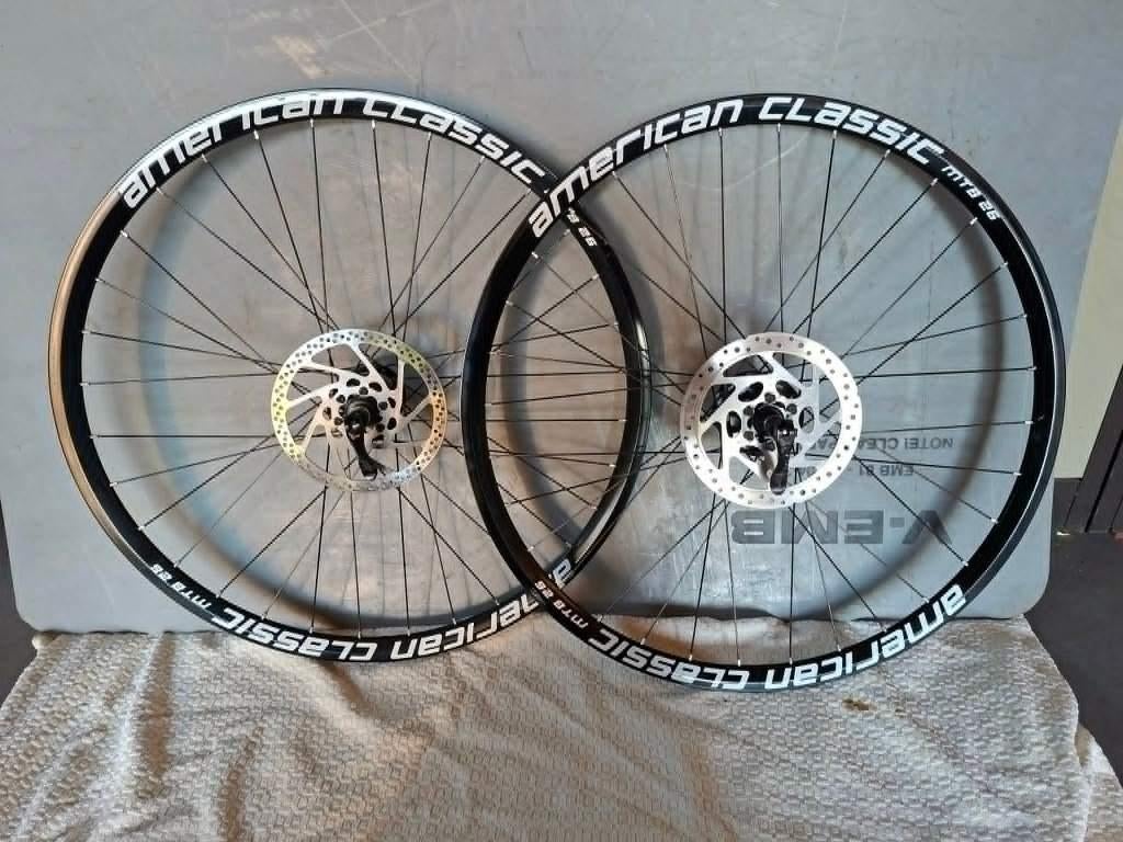Roues vtt american classic 26" avec disques, Enlèvement, Comme neuf, American classic