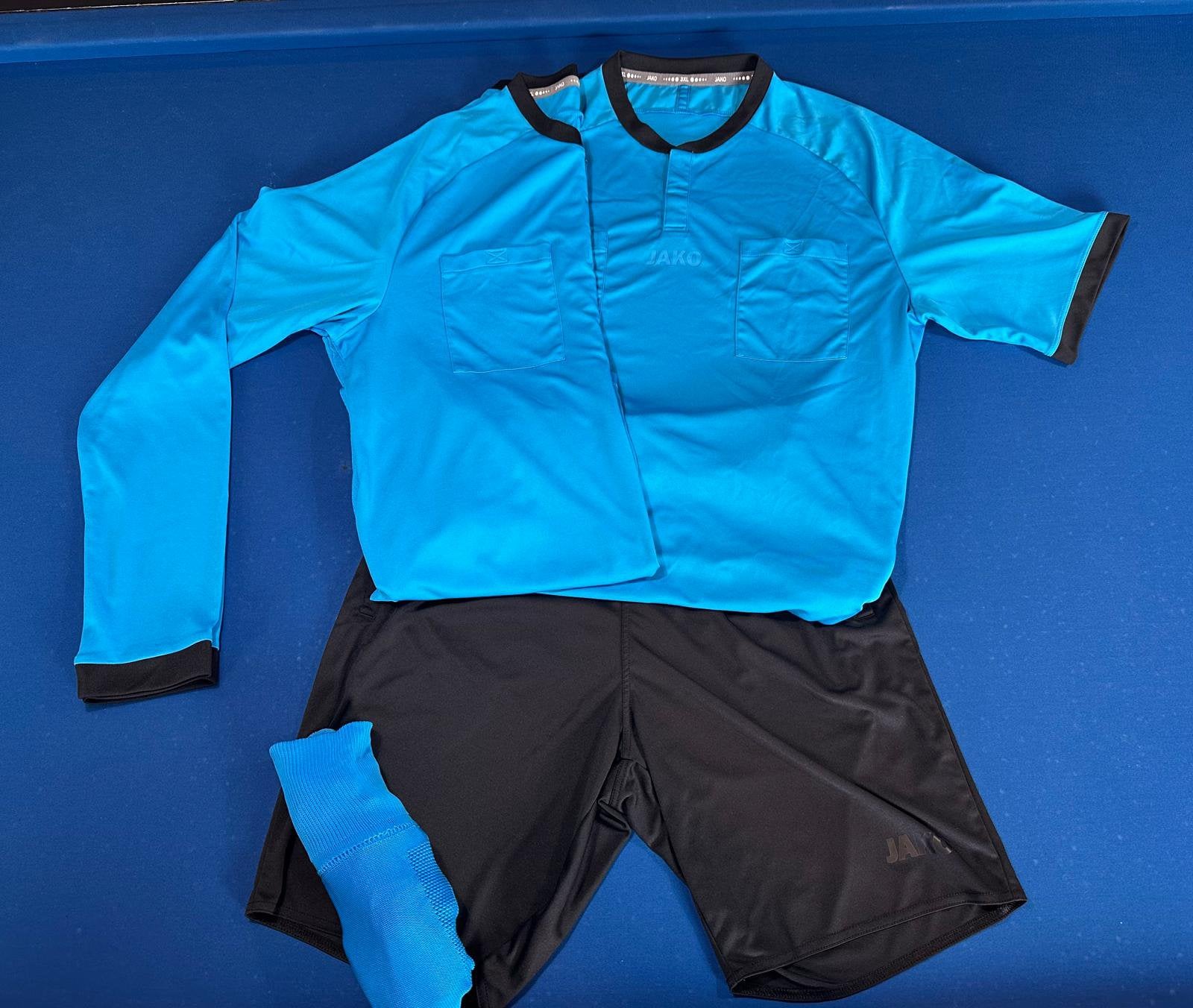 JAKO scheidsrechterstenue, shirt lange- + shirt korte mouw, Sport en Fitness, Groter dan maat XL, Ophalen of Verzenden, Gebruikt