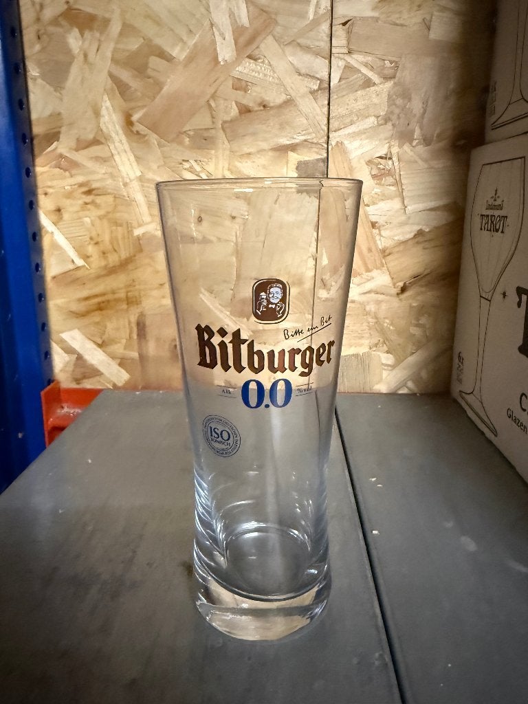 Glas bitburger 0,0, Ophalen, Nieuw, Bierglas