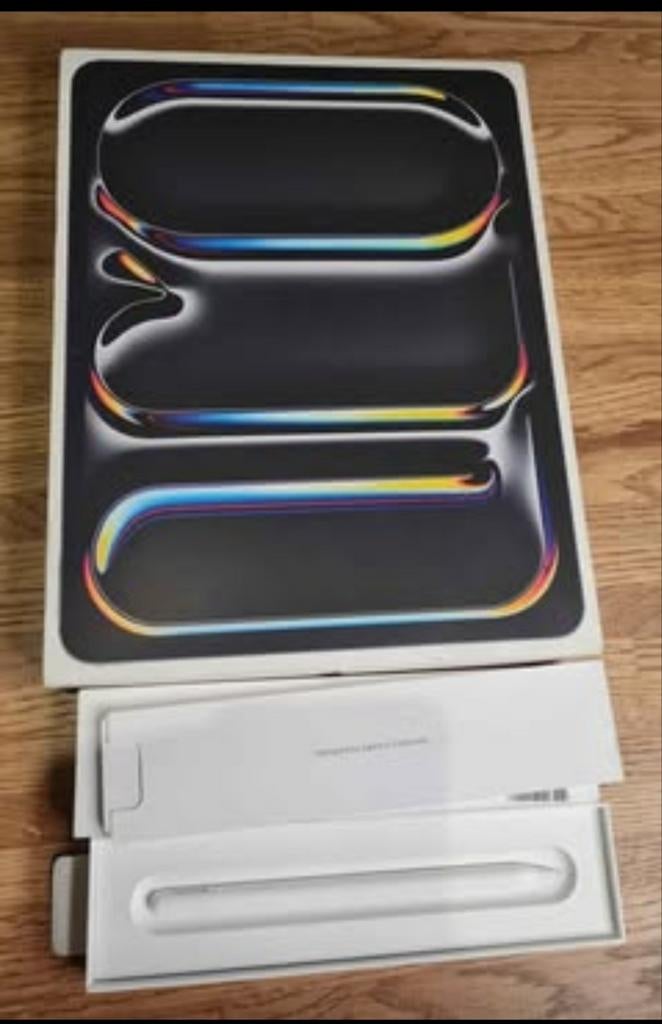 IPad Pro 13” 1TB (2025) Space Zwart – NIEUW + FACTUUR + GARA, Ophalen, Zwart