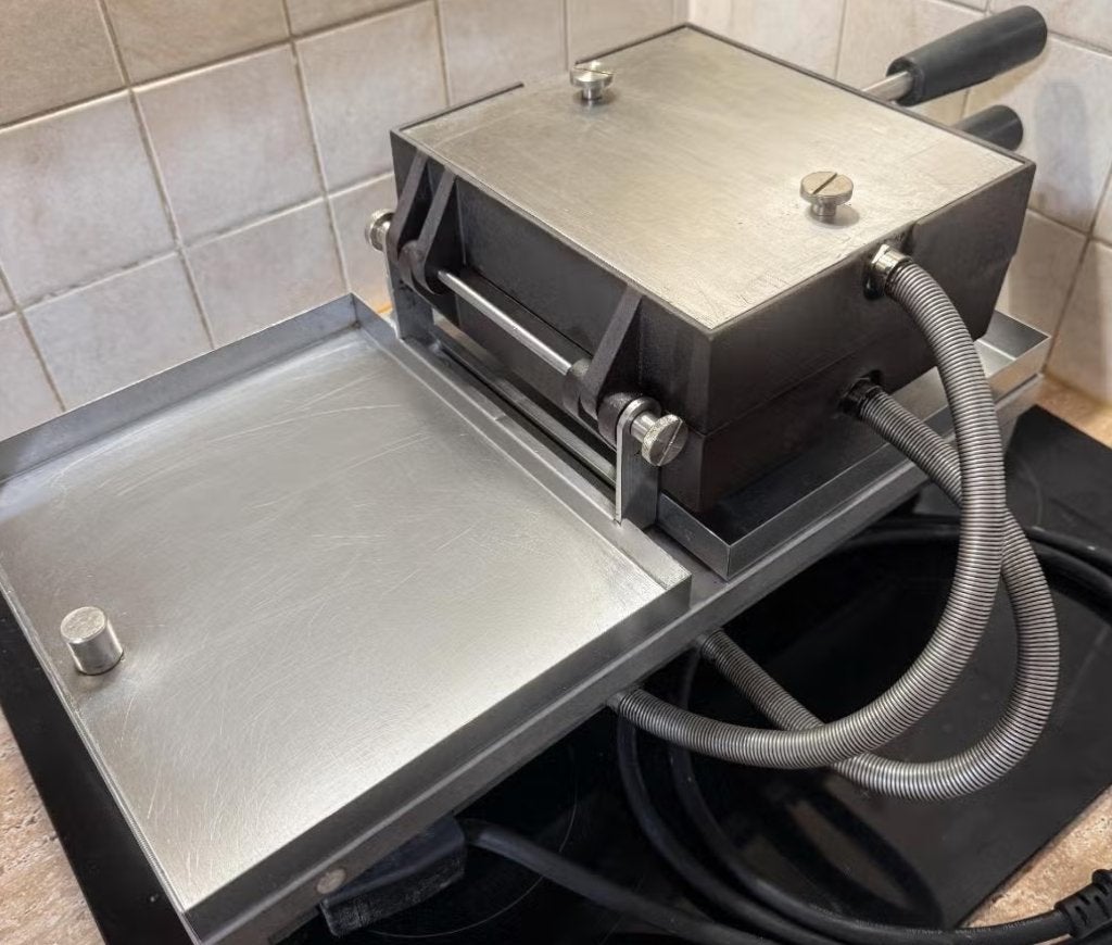 wafelijzer Matt / Krampouz - Brusselse wafels 3x5, Elektronische apparatuur, Ophalen of Verzenden, Zo goed als nieuw