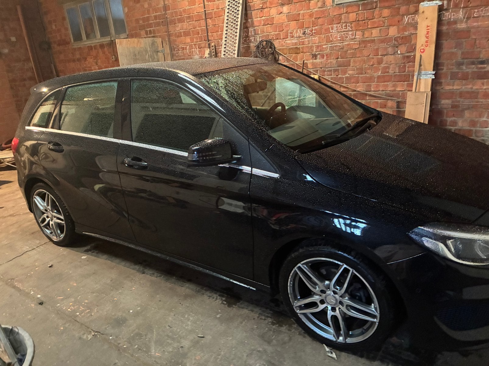B classe AMG uitvoering, Auto's, Zwart, Blauw, 5 deurs, Particulier